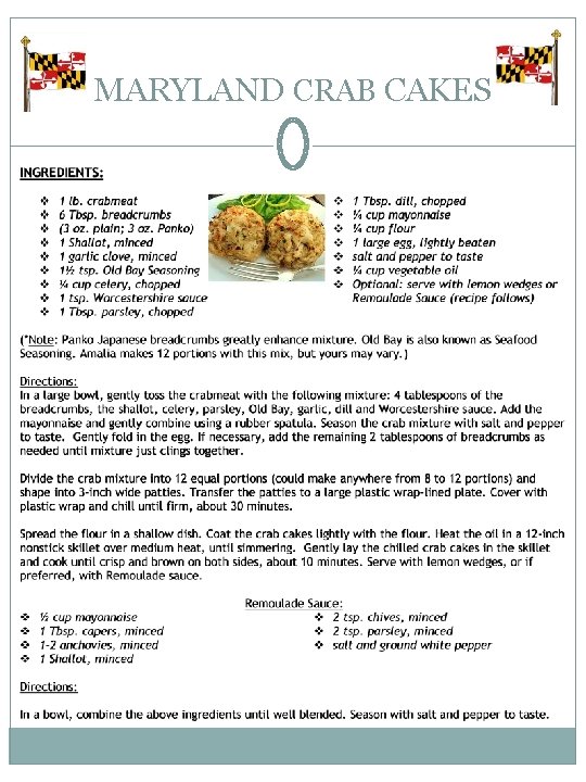 MARYLAND CRAB CAKES 