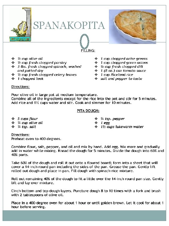  SPANAKOPITA 