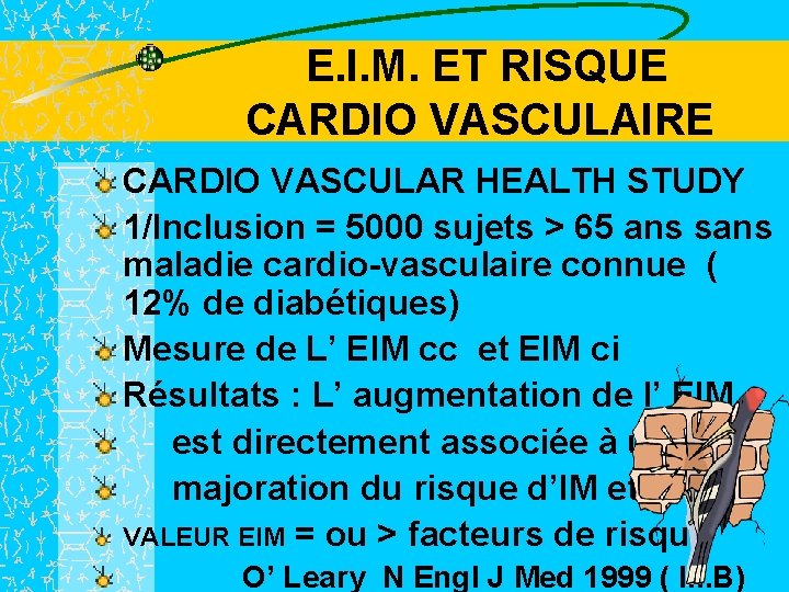 E. I. M. ET RISQUE CARDIO VASCULAIRE CARDIO VASCULAR HEALTH STUDY 1/Inclusion = 5000