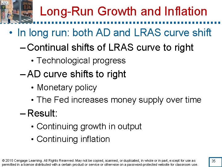 Long-Run Growth and Inflation • In long run: both AD and LRAS curve shift