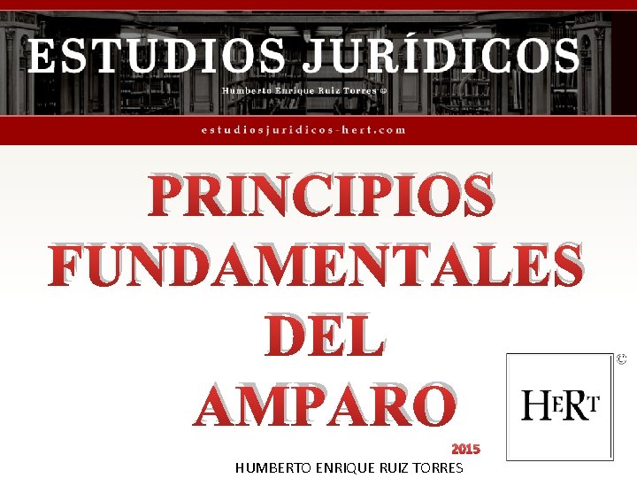 PRINCIPIOS FUNDAMENTALES DEL AMPARO 2015 HUMBERTO ENRIQUE RUIZ TORRES 