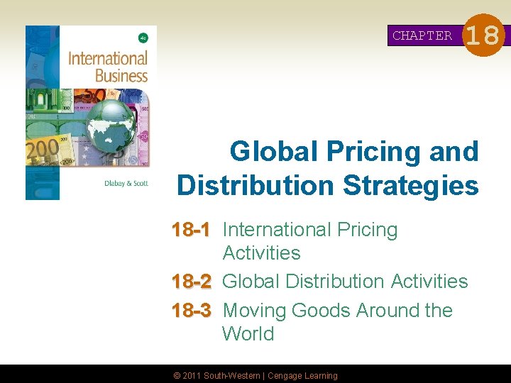 CHAPTER 18 Global Pricing and Distribution Strategies 18 -1 International Pricing Activities 18 -2