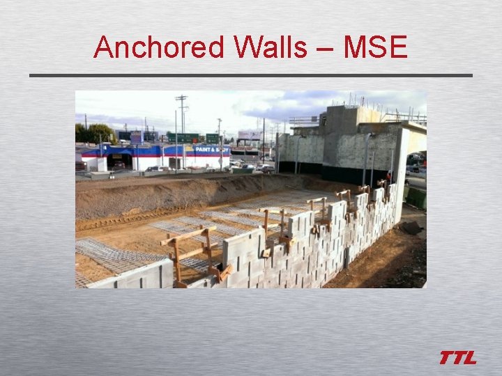 Anchored Walls – MSE 