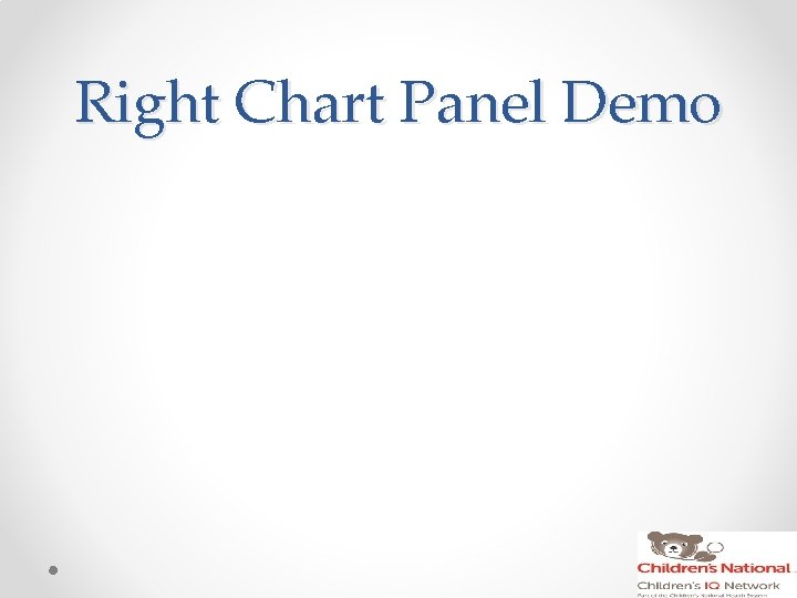 Right Chart Panel Demo 