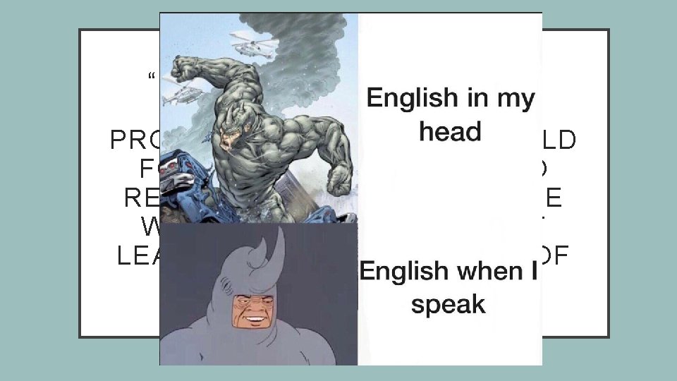 “YOU ARE SCIENTISTS AND SCHOLARS, YOU ARE PROFESSIONALS – YOU SHOULD FOR SURE GET