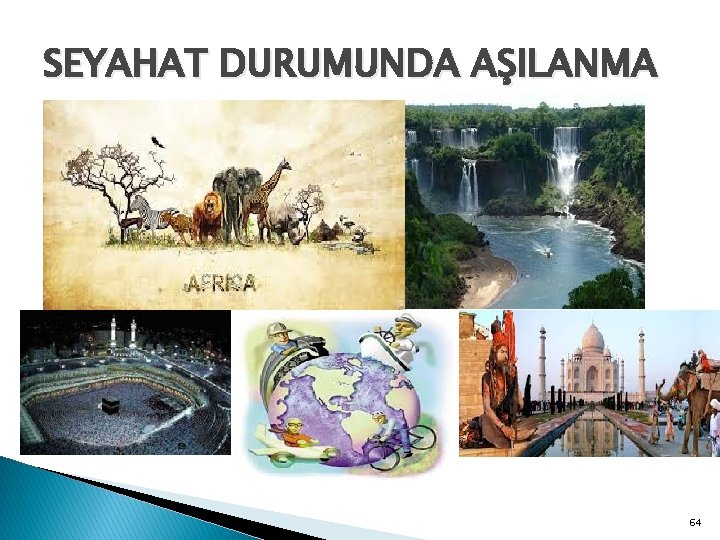 SEYAHAT DURUMUNDA AŞILANMA 64 