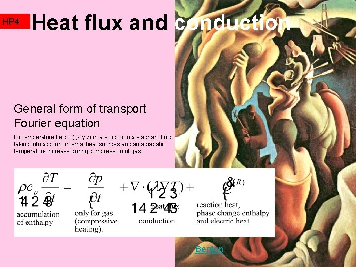 HP 4 Heat flux and conduction General form of transport Fourier equation for temperature