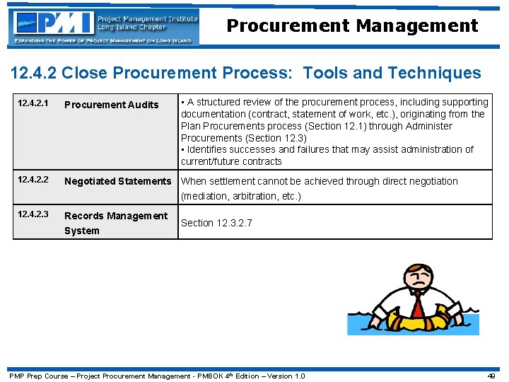 Procurement Management 12. 4. 2 Close Procurement Process: Tools and Techniques • A structured