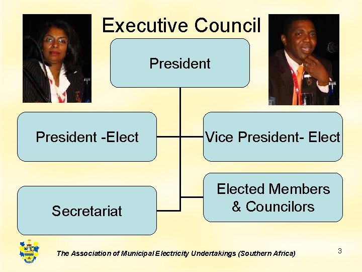Executive Council President -Elect Vice President- Elect Secretariat Elected Members & Councilors The Association Executive Council President -Elect Vice President- Elect Secretariat Elected Members & Councilors The Association