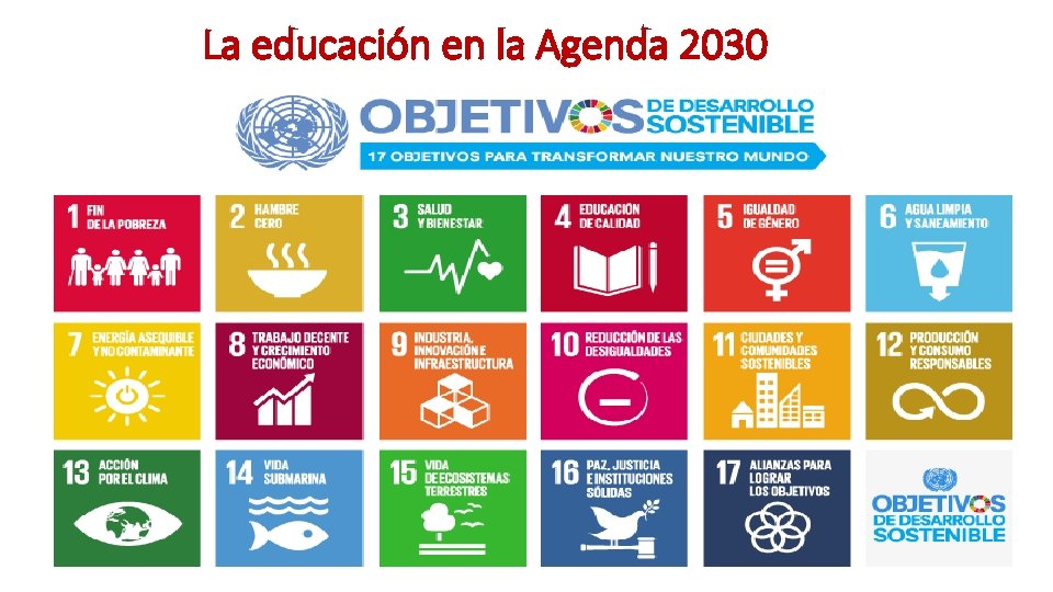 La educación en la Agenda 2030 