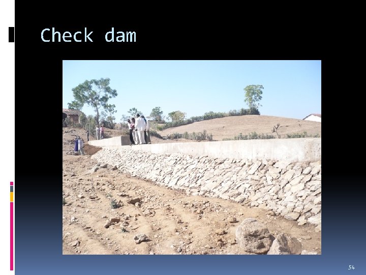 Check dam 54 