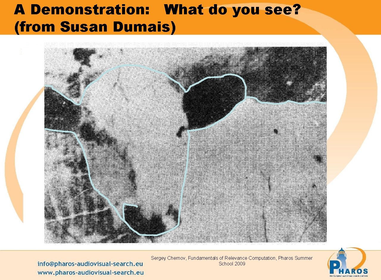 A Demonstration: What do you see? (from Susan Dumais) Sergey Chernov, Fundamentals of Relevance