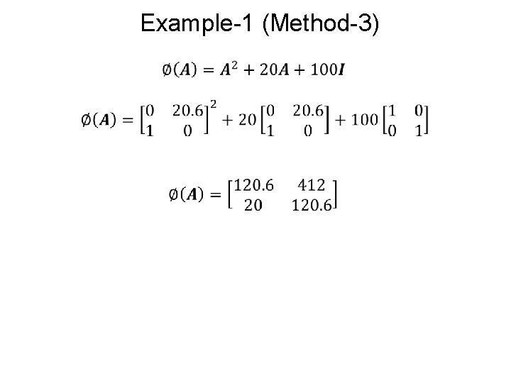 Example-1 (Method-3) 