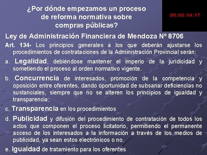 ¿Por dónde empezamos un proceso de reforma normativa sobre compras públicas? Ley de Administración