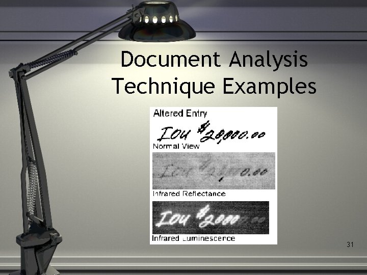 Document Analysis Technique Examples 31 