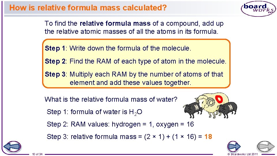 How is relative formula mass calculated? To find the relative formula mass of a