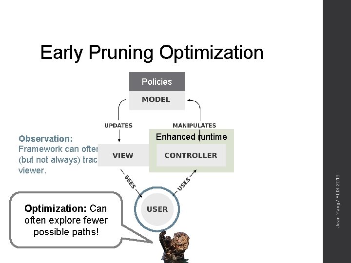 Early Pruning Optimization Policies Optimization: Can often explore fewer possible paths! Enhanced runtime Jean