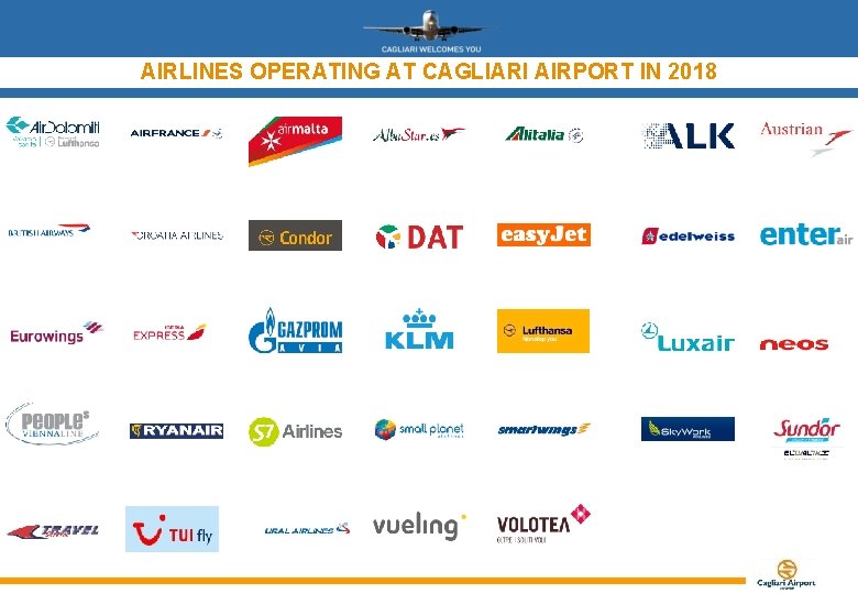 AIRLINES OPERATING AT CAGLIARI AIRPORT IN 2018 