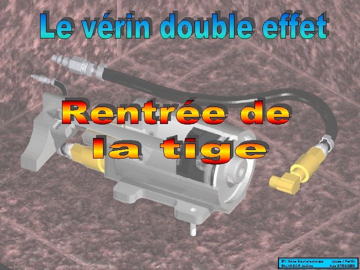 STI Génie Electrotechnique Lycée J. Perrin SALVADOR Jérôme Auto 07/03/2000 