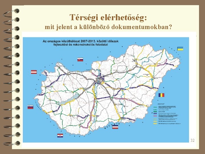 Térségi elérhetőség: mit jelent a különböző dokumentumokban? 32 