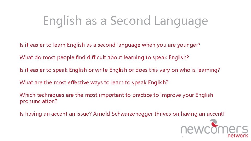 English as a Second Language Is it easier to learn English as a second