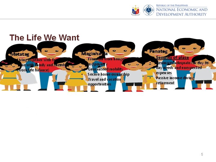 The Life We Want Matatag • • Living together with family Time with family