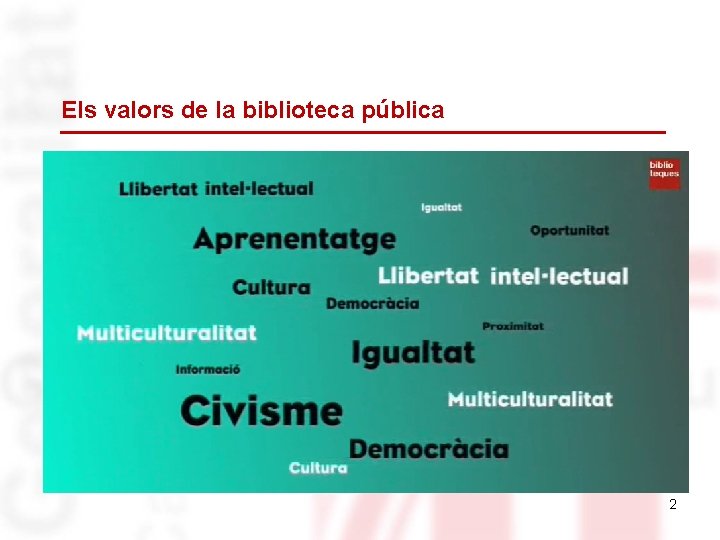 Els valors de la biblioteca pública 2 