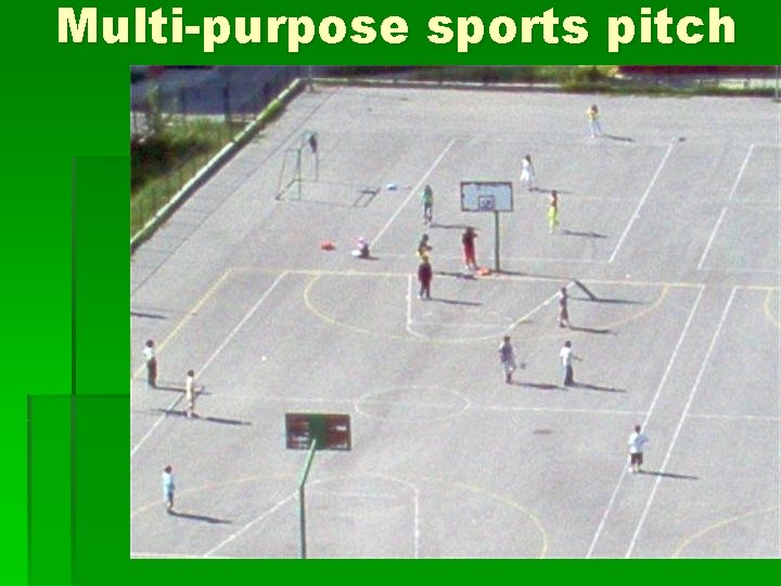 Multi-purpose sports pitch 