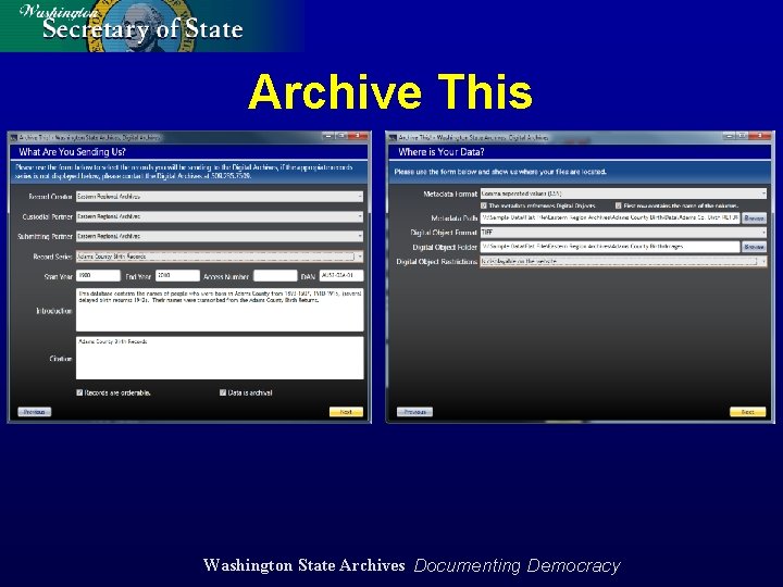 Archive This Washington State Archives Documenting Democracy 