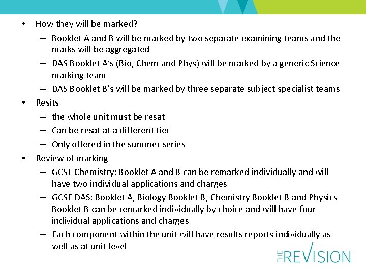  • • • How they will be marked? – Booklet A and B