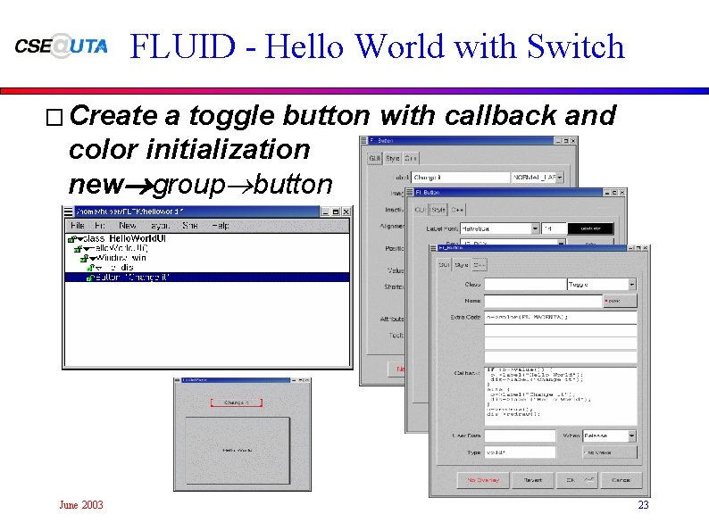 FLUID - Hello World with Switch � Create a toggle button with callback and