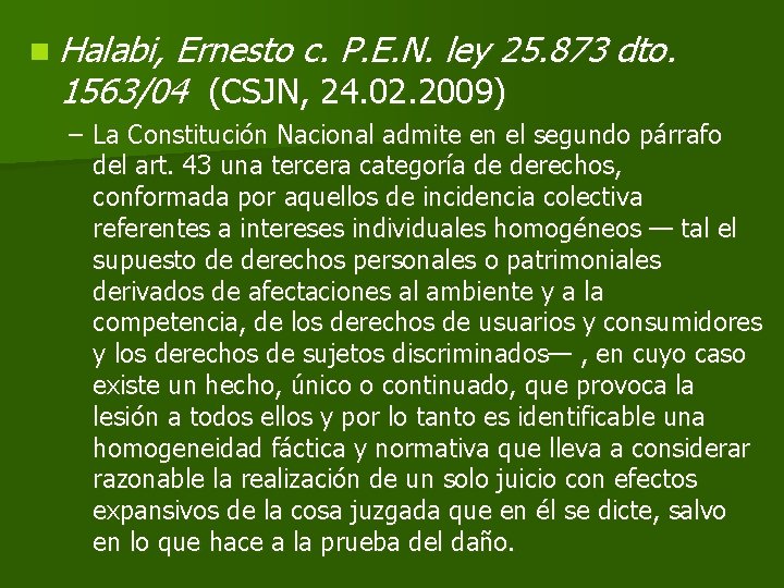 n Halabi, Ernesto c. P. E. N. ley 25. 873 dto. 1563/04 (CSJN, 24.