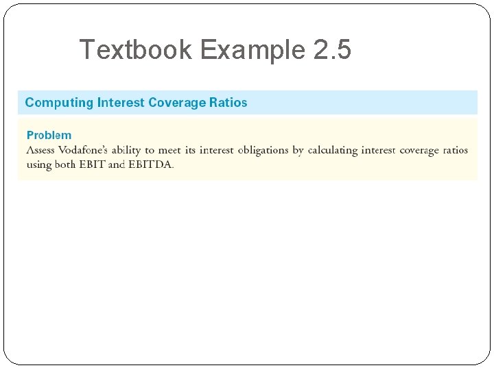 Textbook Example 2. 5 