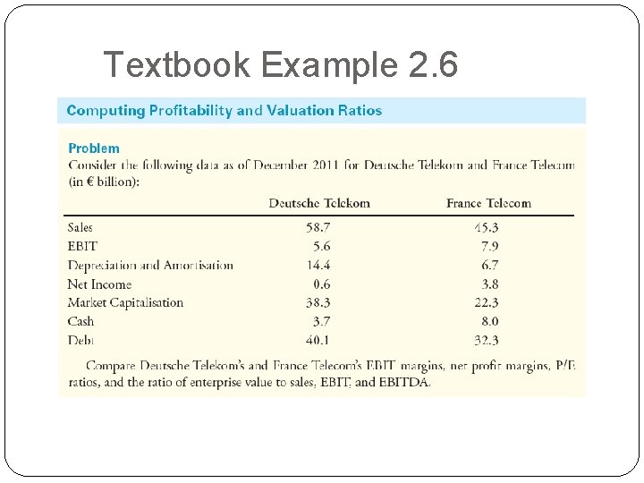 Textbook Example 2. 6 