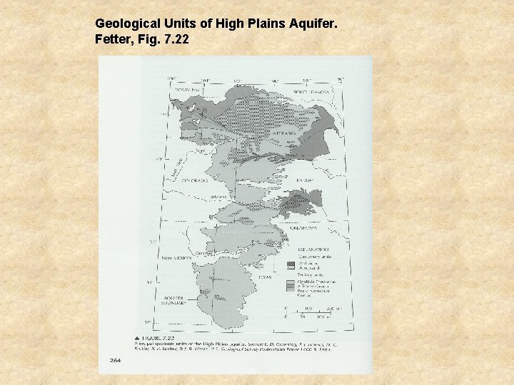 Geological Units of High Plains Aquifer. Fetter, Fig. 7. 22 