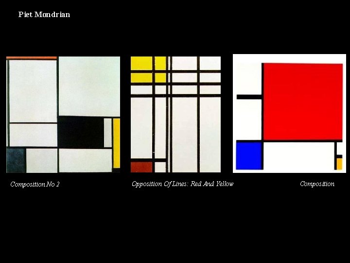 Piet Mondrian Composition No 2 Opposition Of Lines: Red And Yellow Composition 