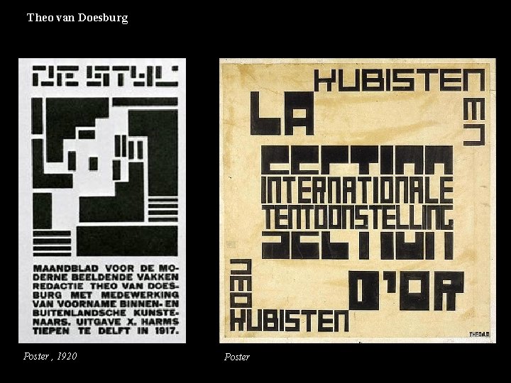 Theo van Doesburg Poster , 1920 Poster 