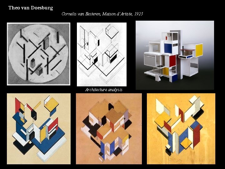 Theo van Doesburg Cornelis van Eesteren, Maison d’Artiste, 1923 Architecture analysis 
