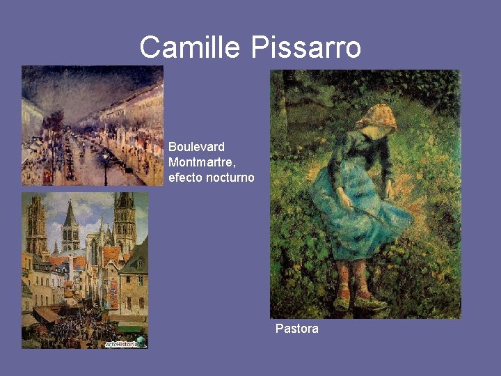 Camille Pissarro Boulevard Montmartre, efecto nocturno Pastora 