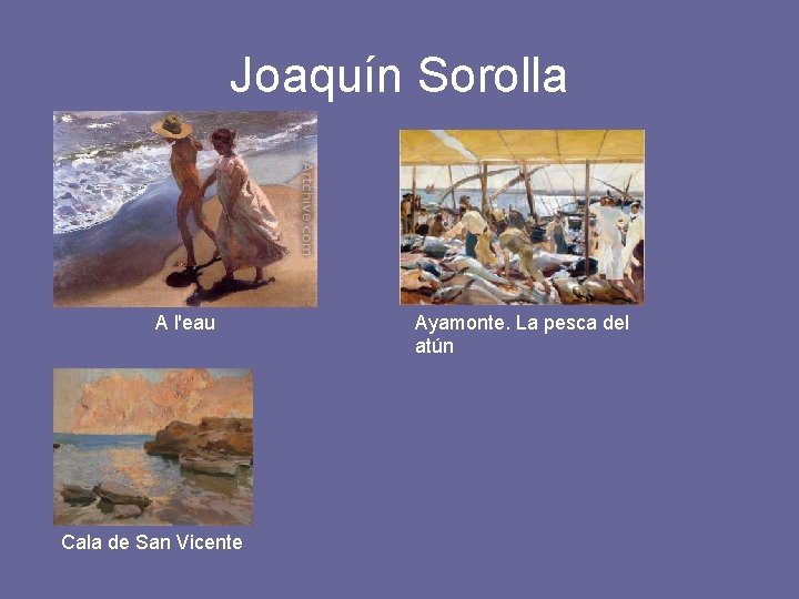 Joaquín Sorolla A l'eau Cala de San Vicente Ayamonte. La pesca del atún 