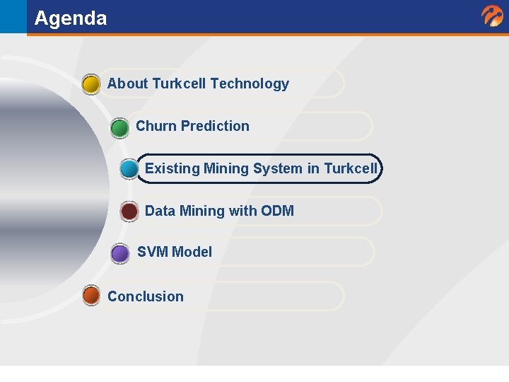 Agenda About Turkcell Technology Churn Prediction Existing Mining System in Turkcell Data Mining with Agenda About Turkcell Technology Churn Prediction Existing Mining System in Turkcell Data Mining with