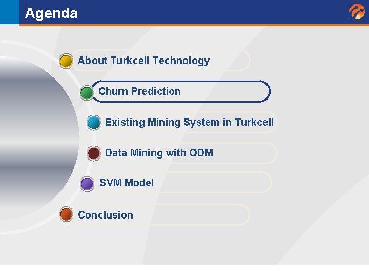 Agenda About Turkcell Technology Churn Prediction Existing Mining System in Turkcell Data Mining with Agenda About Turkcell Technology Churn Prediction Existing Mining System in Turkcell Data Mining with