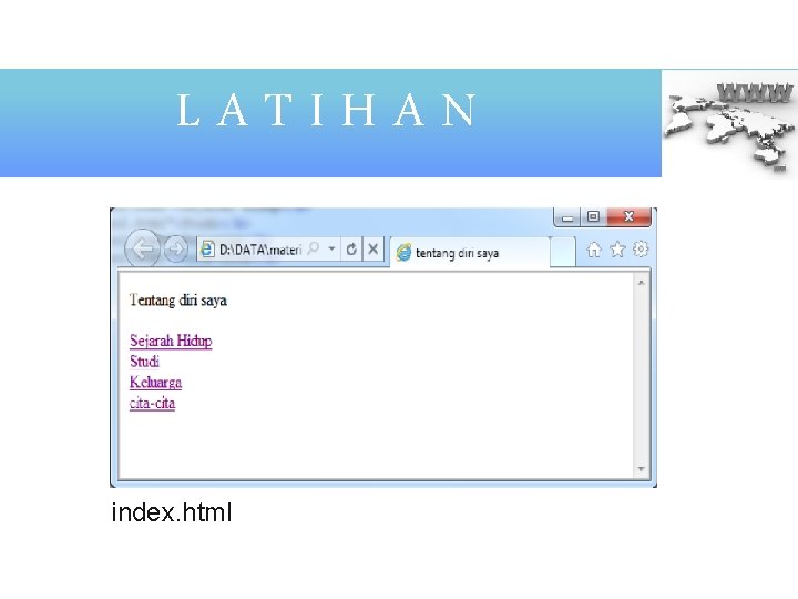 LATIHAN index. html 