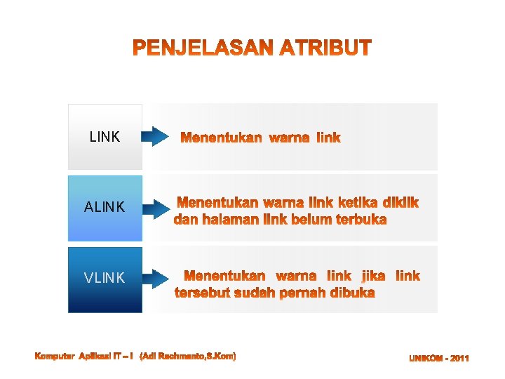 LINK ALINK VLINK 