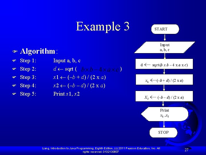 Example 3 F Algorithm: F Step 1: Step 2: Step 3: Step 4: Step