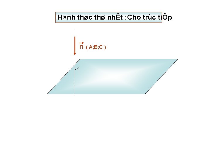 H×nh thøc thø nhÊt : Cho trùc tiÕp n ( A; B; C )