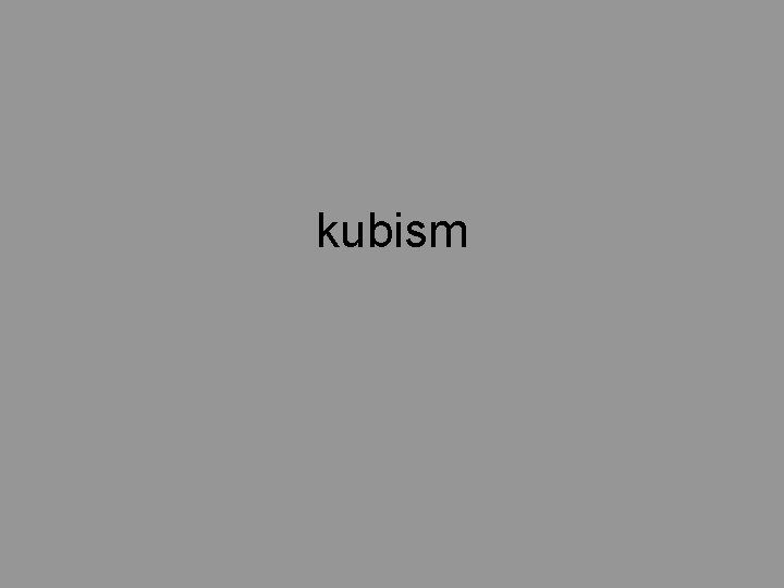 kubism 