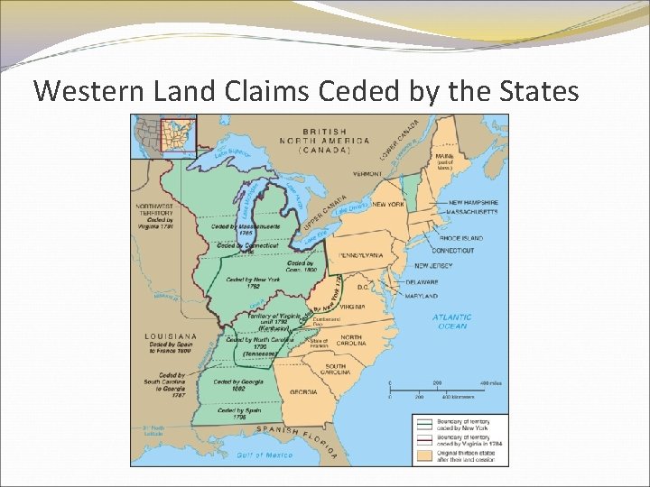 Western Land Claims Ceded by the States 