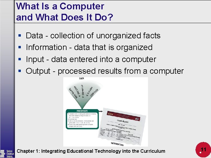 What Is a Computer and What Does It Do? § § Data - collection