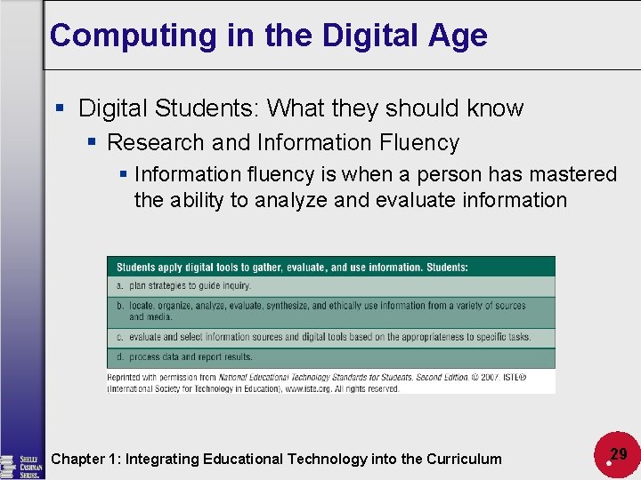 Computing in the Digital Age § Digital Students: What they should know § Research